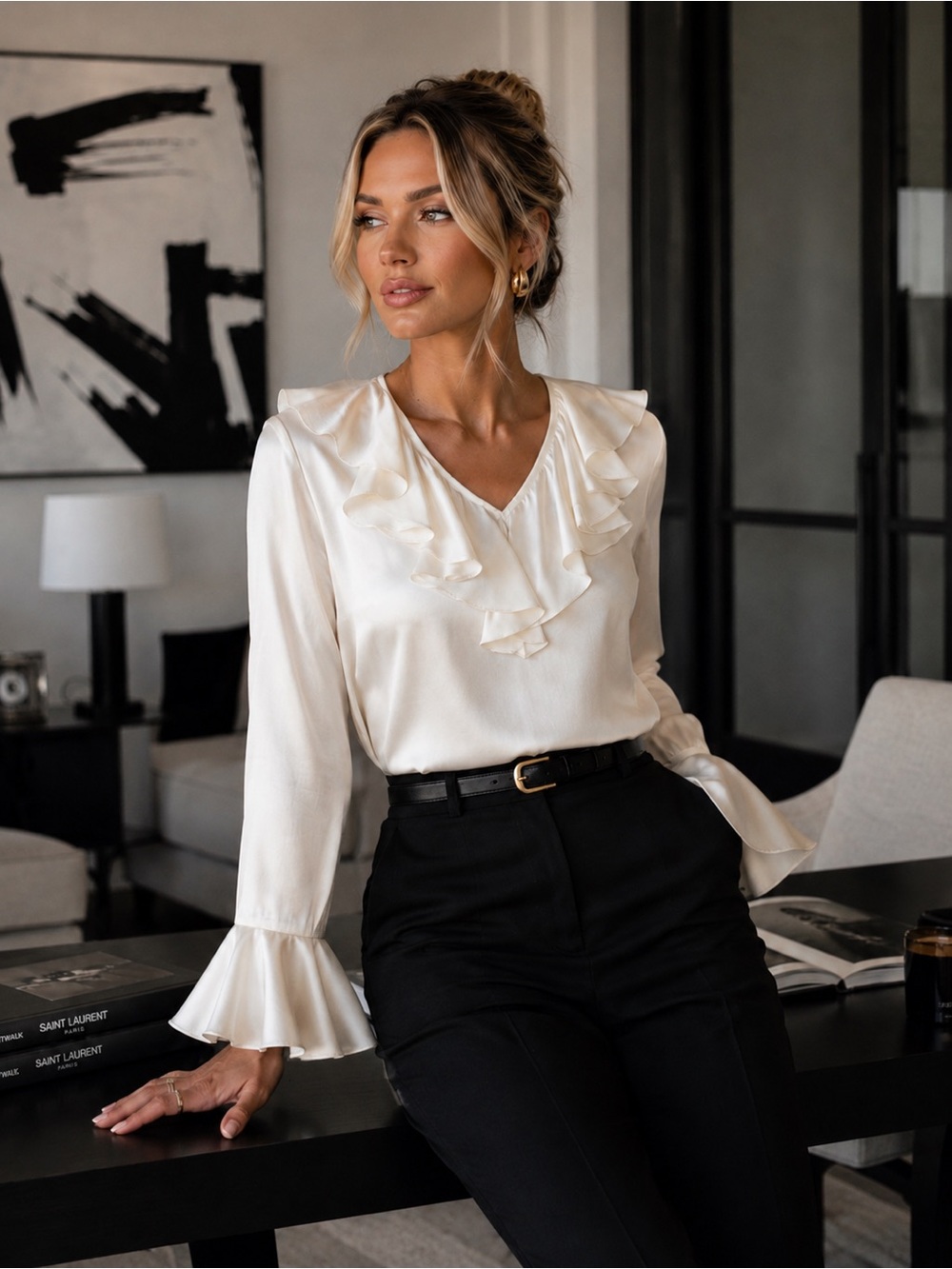 Yves Saint Laurent Blouse Size 8